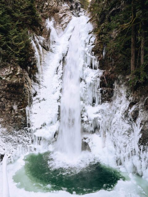 Cascade Falls waterfall view from the first viewing platform