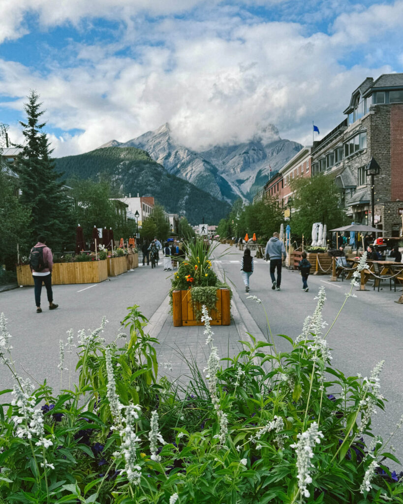 Cascade Mountain view from Banff