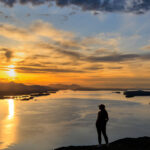 Sunset view from Mount Erskine